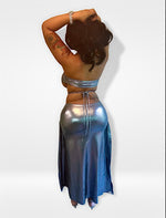 Load image into Gallery viewer, Bad Gal Silver Dress
