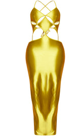 Load image into Gallery viewer, Shape Good Satin Olive Dress
