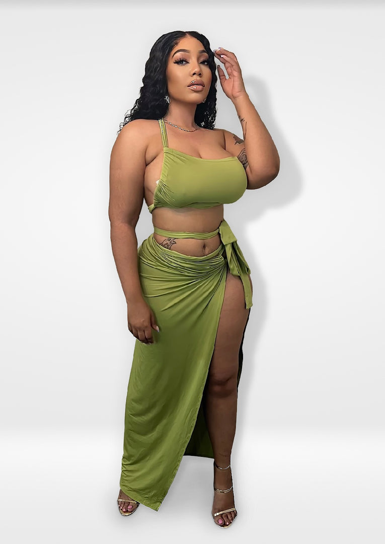 Locked In Two Piece Green Set